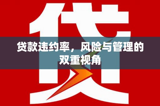 镜铁贷款违约率，风险与管理的双重视角