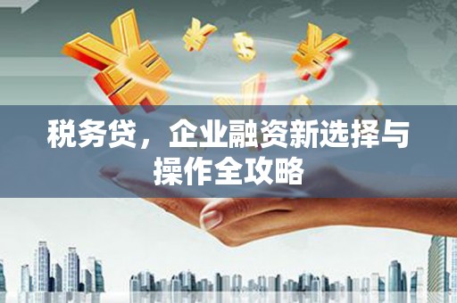 镜铁税务贷，企业融资新选择与操作全攻略