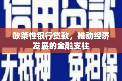 镜铁政策性银行贷款，推动经济发展的金融支柱