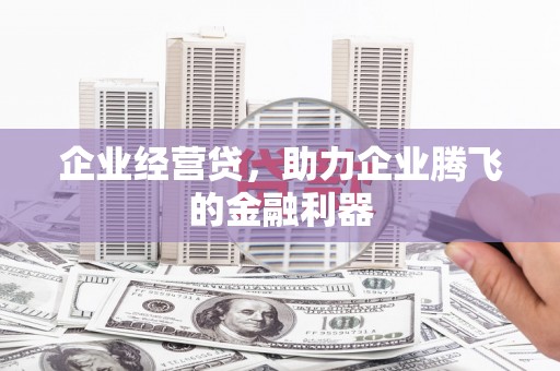 镜铁企业经营贷，助力企业腾飞的金融利器