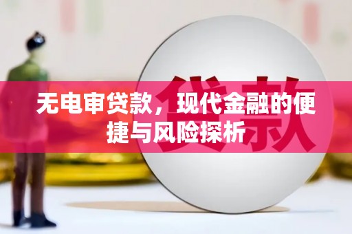 镜铁无电审贷款，现代金融的便捷与风险探析