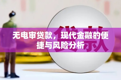 镜铁无电审贷款，现代金融的便捷与风险分析