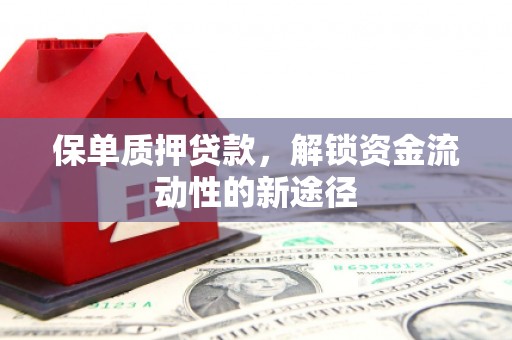 镜铁保单质押贷款，解锁资金流动性的新途径