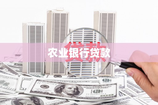 镜铁农业银行贷款