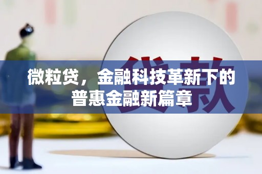 镜铁微粒贷，金融科技革新下的普惠金融新篇章