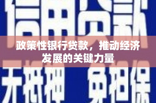 镜铁政策性银行贷款，推动经济发展的关键力量