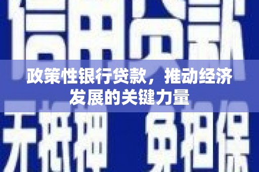 镜铁政策性银行贷款，推动经济发展的关键力量