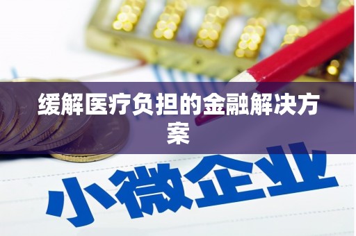 镜铁缓解医疗负担的金融解决方案