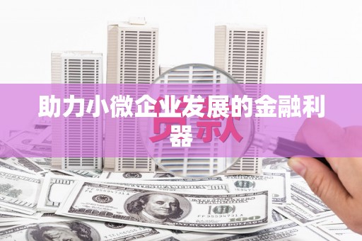 镜铁助力小微企业发展的金融利器