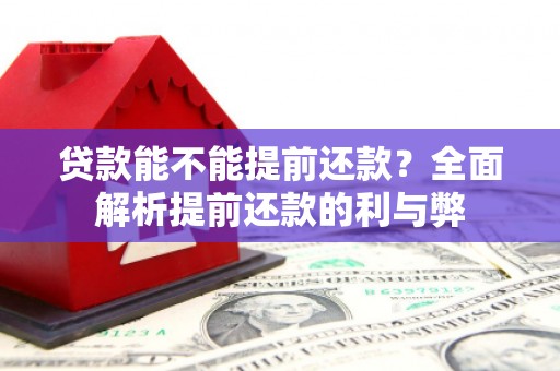 镜铁贷款能不能提前还款？全面解析提前还款的利与弊